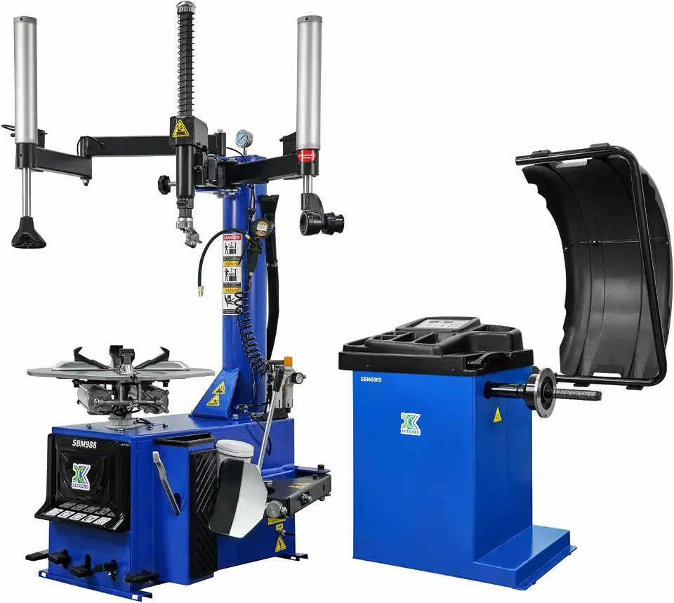 XK Heavy Duty Tire Changers and Wheel Balancer Combo,110V,New 988-690S - B0GV4V51C6