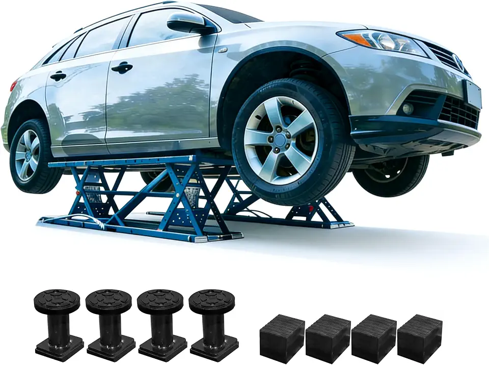 XK Portable Car Lift 5070 lb Capacity with Wheels LM230 110V - B0GFKDK133