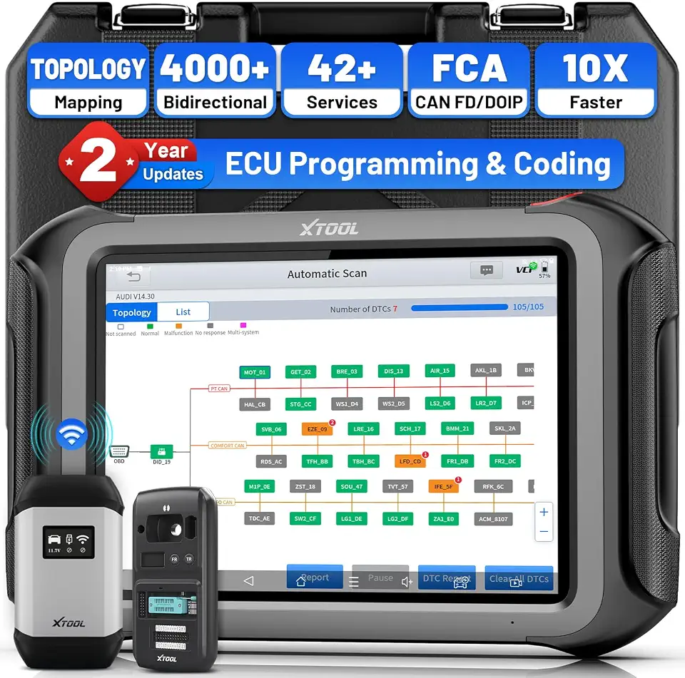 XTOOL X100 MAX AI-Assisted Bidirectional Scan Tool, ECU Programming/Coding | Wireless Automotive Diagnostic Tool with - B0FJXVCGSS