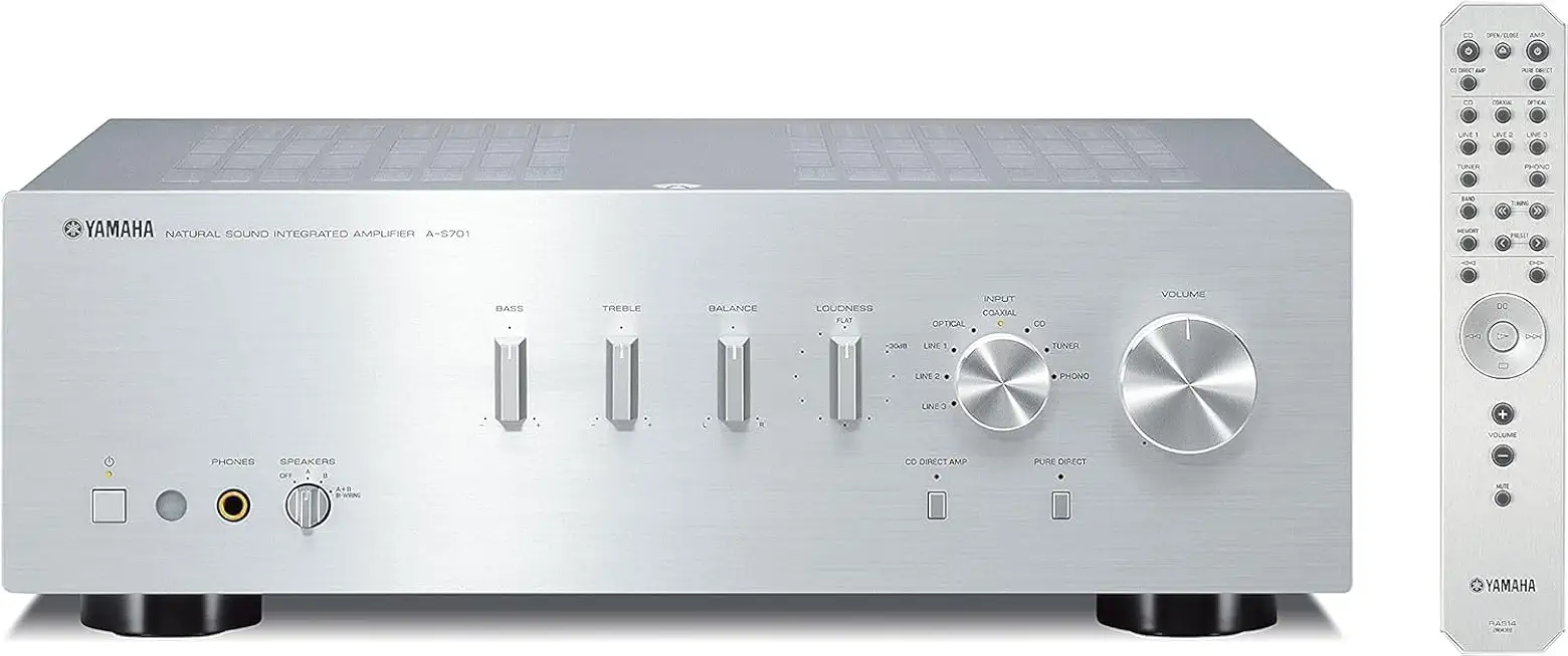 YAMAHA A-S701SL Natural Sound Integrated Stereo Amplifier (Silver) - B0D54J87QZ