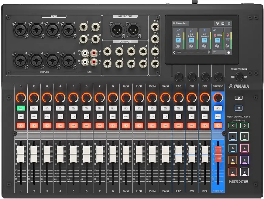 Yamaha MGX16 22ch Digital Mixing Console, Dual USB-C Audio Interface, Includes Cubase Al, WaveLab Cast - B0G2GQ9J9R
