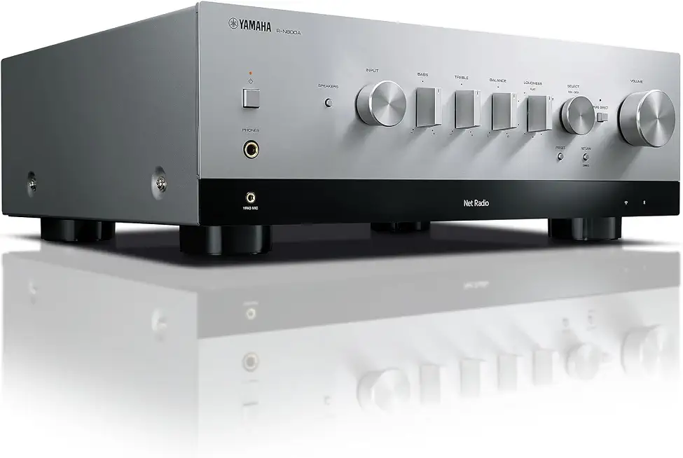 Yamaha R-N800A Network Receiver with Phono and Built-in DAC, Silver - B0CH22258X