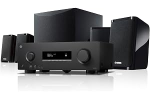 Yamaha YHT-4970U 5.1-Channel Home Theater System - Dolby Atmos 4K120 8K AV Receiver, 5 Speakers - B0H2FRHKH5