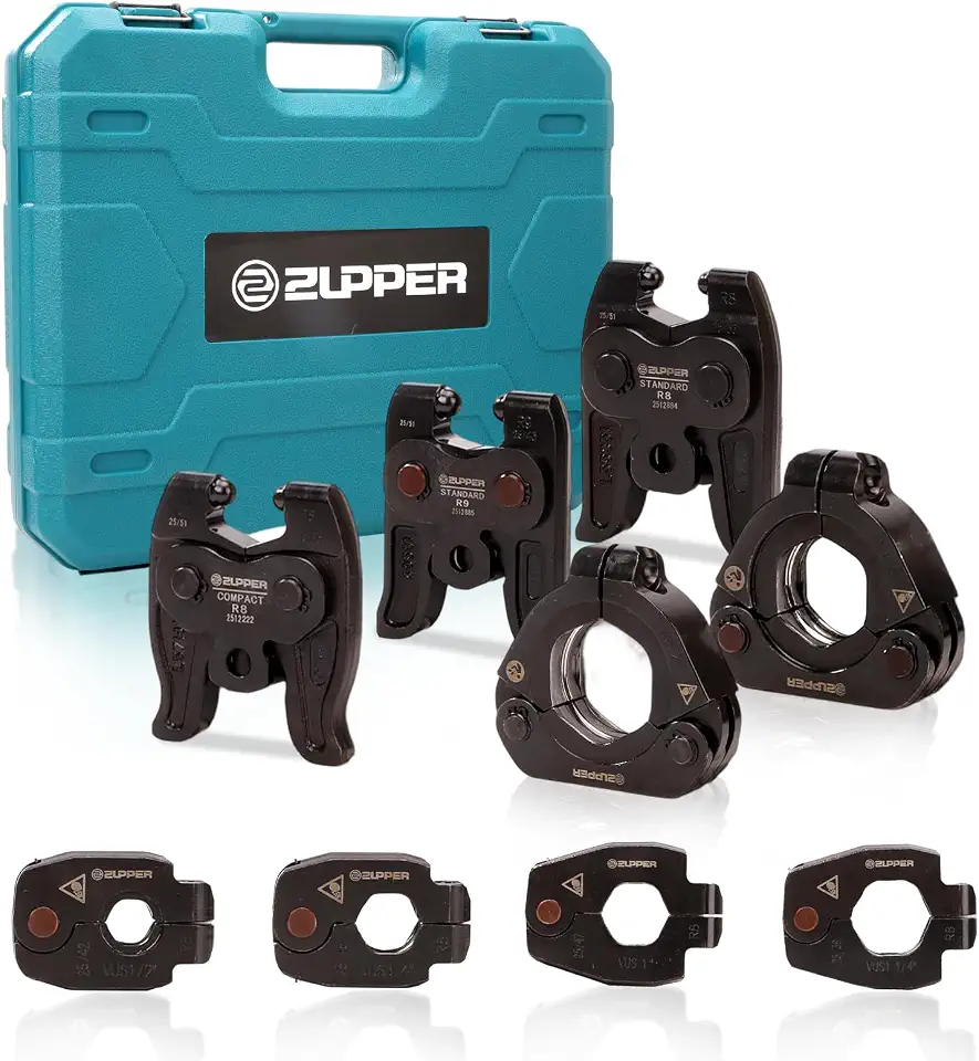 ZUPPER 6PCS Copper Press Rings 1/2" to 2" Suit for Narrow,Angled Installation Areas - B0G8H44T8Z