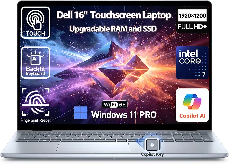 16 Inch FHD+ Touchscreen Business Laptop Computer,Intel Core 7 (> i7-1355U) - B0HKVW35DF