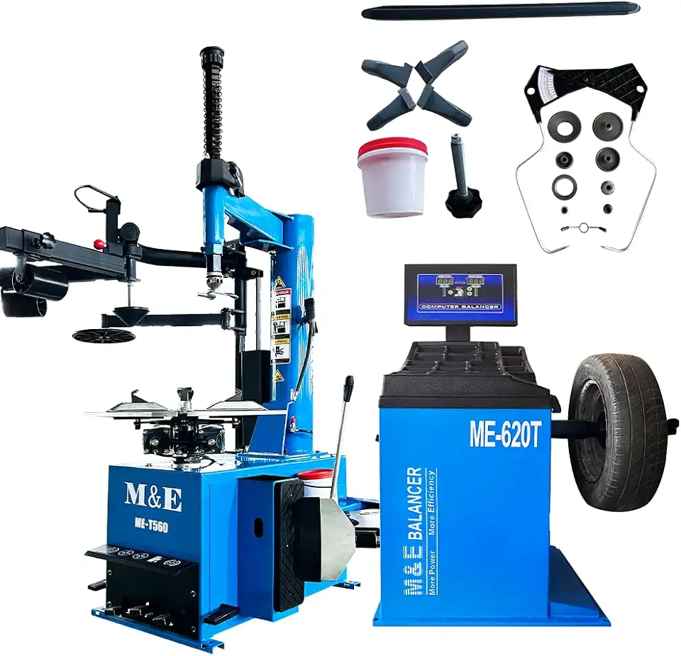2.0HP Tire Changer Machine with Bead Blaster Wheel Blancer Machine Tire Changer Wheel Changers Tire - B0FJM2P8DB
