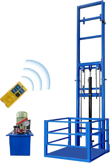 2200lbs Capacity Electric Hydraulic Lift Platform, Customizable Cargo Elevator for Home - B0HL57ZWW8