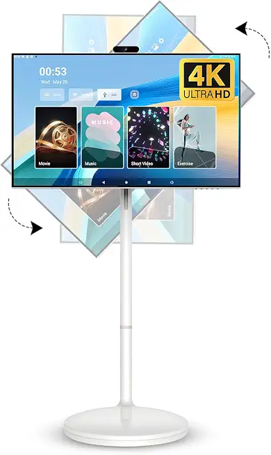 32-Inch 4K Smart Portable TV, Android OS with Qualcomm CPU, 8+128GB, EDLA-Certified, Built-in 20000mAh Battery, - B0GC68GL9J