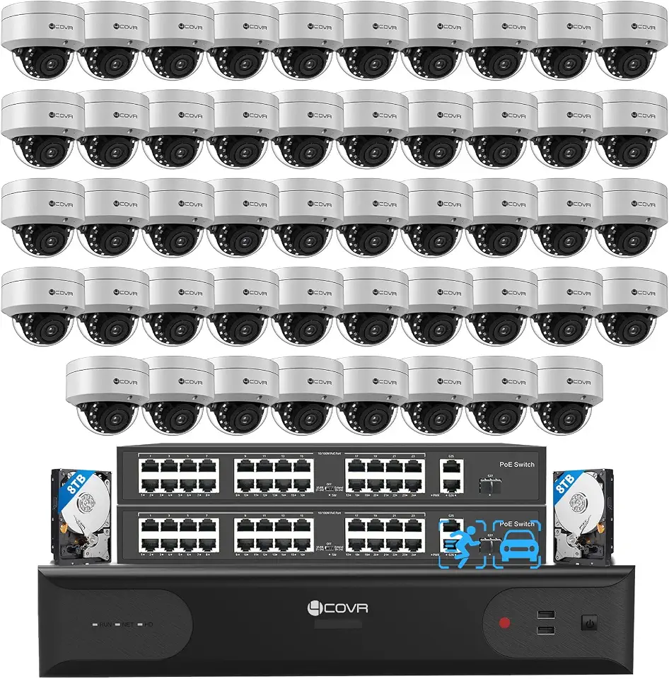 4COVR 64 Channel Security Camera System with 16TB HDD, LY54AX8M6448 - B0D9883XZR