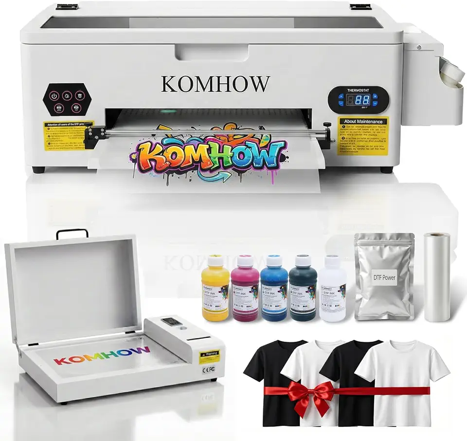 A3 DTF Printer L1800, Direct to Film Transfer Printer with Security Software, Includes Oven, DIY - B0HK3KJL5Q