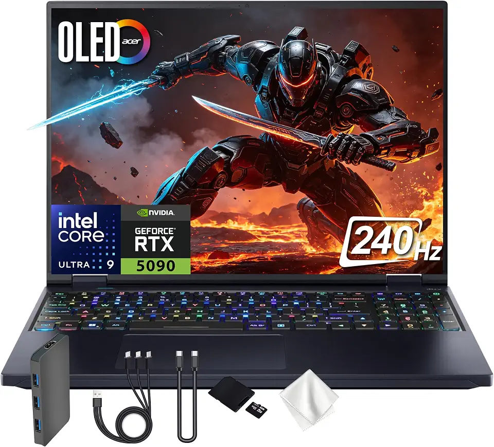 Acer Predator 16 AI 16" WQXGA Gaming Laptop, Intel Core Ultra 9-275HX, Geforce RTX 5090, - B0GWL4237Q