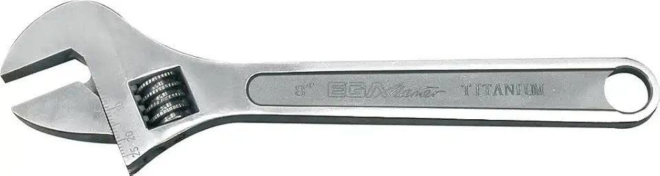 ADJUSTABLE WRENCH 8" TITANIUM - B017LJM2FS