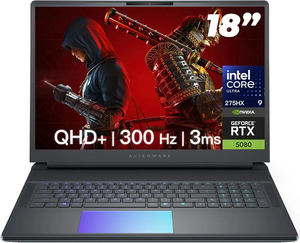 Alienware 18-inch Area-51 Gaming Laptop - GeForce RTX 5080 16GB GDDR7 • 18" QHD+ 300Hz - B0F8QQLN1F