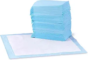 Amazon Basics Leak-Proof Dog and Puppy Potty Training Pee Pads with Quick-Dry 5-Layer Super Absorbent - B00MW8G62E