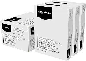 Amazon Basics Multipurpose Copy Printer Paper, 20 lb, 8.5 x 11 Inches, 3 Reams (1,500 - B01FV0F75G