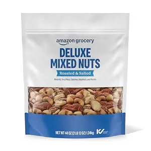 Amazon Grocery, Deluxe Mixed Nuts, Roasted & Salted, 44 Oz (Previously Happy Belly, Packaging May - B01E60QLGQ