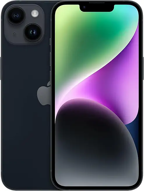Apple iPhone 14, 128GB, Midnight for Cricket (Renewed) - B0DK7ZRLWB