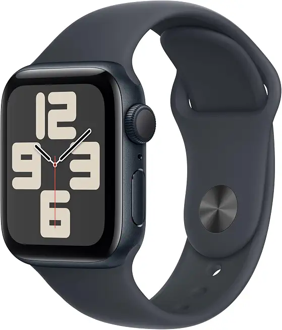 Apple Watch SE (2nd Gen) [GPS 40mm] Smartwatch with Midnight Aluminum Case with Midnight Sport - B0DGJ736JM