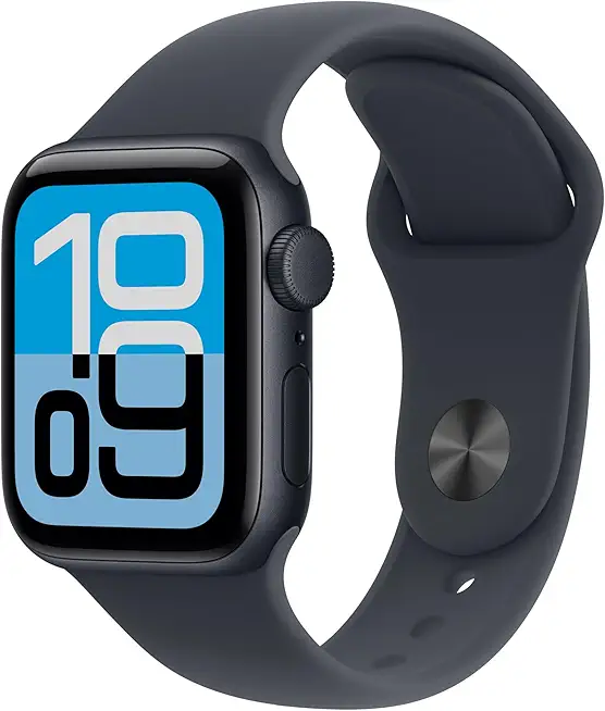 Apple Watch SE 3 40mm GPS Midnight Aluminum Case with Midnight Sport Band - S/M - B0G3SWRY46