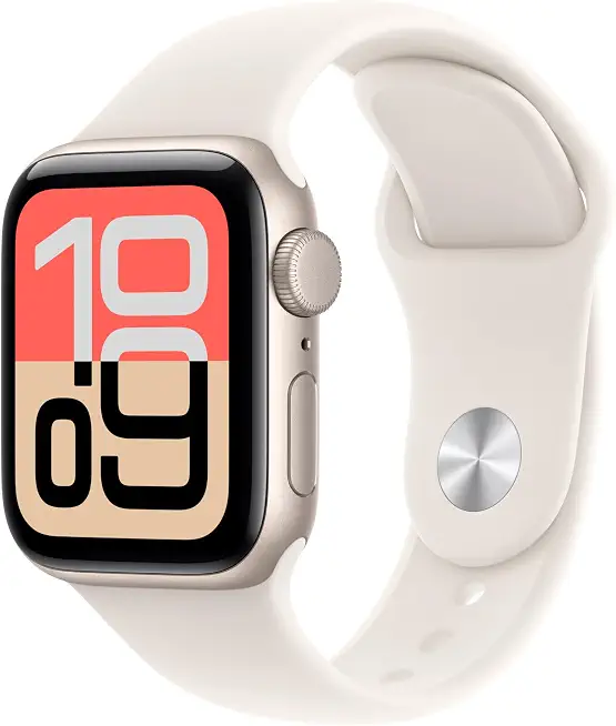 Apple Watch SE 3 [GPS 40mm] Smartwatch with Starlight Aluminum Case with Starlight Sport Band - B0FQFNRH72
