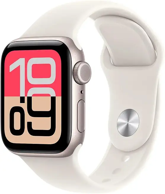 Apple Watch SE (3nd Gen) (GPS, 40mm) - Starlight Aluminum Case with Starlight Sport Band, - B0G3SYRNW9