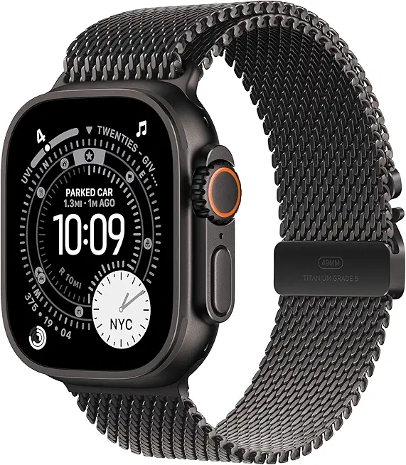 Apple Watch Ultra 3 [GPS + Cellular 49mm] Running & Multisport Smartwatch w/Rugged Titanium Case - B0FQFW2PKL