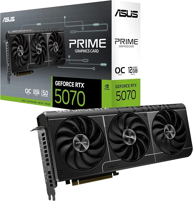 ASUS Prime GeForce RTX 5070 12GB GDDR7 OC Edition Gaming Graphics Card - B0DS6WPTLL