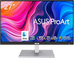 ASUS ProArt PA278CV 27 Inch 1440p QHD USB-C Professional Monitor - B08LCPY1TR
