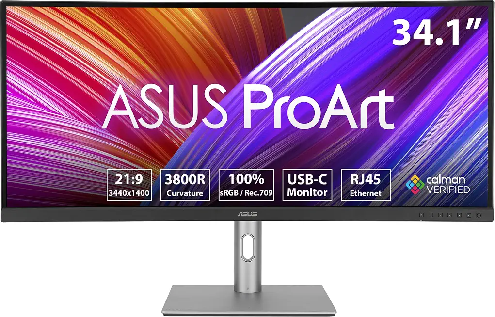ASUS ProArt PA34VCNV 34 Inch 1440p Ultrawide Professional Monitor for Mac - B0CC85MCC6