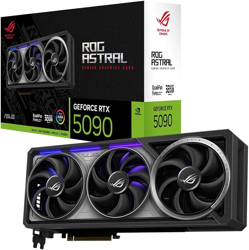 Asus ROG Astral GeForce RTX 5090 32GB GDDR7 Gaming Graphics Card (Nvidia GeForce RTX5090, Four - B0DTHVWZ7K