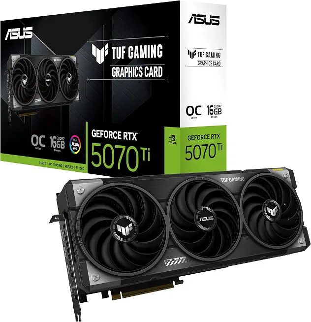 ASUS TUF Gaming GeForce RTX 5070 Ti 16GB GDDR7 OC Edition Graphics Card - B0DS6WTXGP