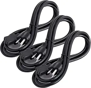 Aurum Cables UL Approved 6 Feet Universal Computer Monitor Power Cord, C13 Power Cable for - B01J4M3QDW