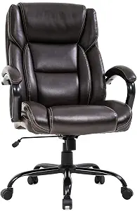 Big and Tall Office Chair 500lbs Wide Seat Ergonomic Desk Chair Task High Back Executive - B07KG5D9TX