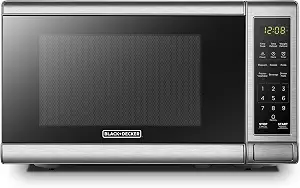 BLACK+DECKER Countertop Microwave Oven, 0.7 Cu.Ft, 700W, Stainless Steel - B07HGH1KG6
