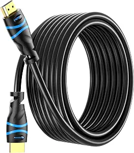 BlueRigger 4K HDMI Cable 50 FT, 4K 30Hz, 18Gbps HDMI Cord in-Wall CL3 Rated - B004GW25WY