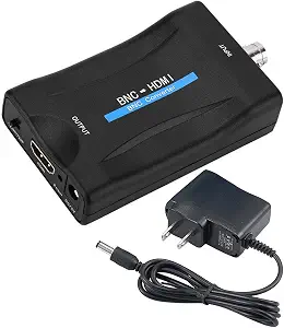BNC to HDMI Converter Adapter Female CVBS BNC HDMI Coax Connector Coaxial Composite Analog Video - B08V1GZHXK
