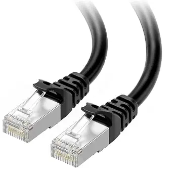 Cable Matters 10Gbps Snagless Shielded Cat 6A Ethernet Cable, 10ft, Black - B00HEM5MZU