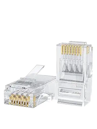 CableCreation Cat6 RJ45 Connectors,100-PACK Ethernet Cable Cat6 RJ45 Ends - B01K9Z4FT2