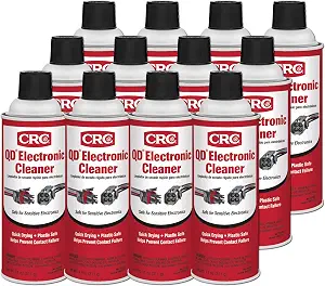 CRC 05103-Case 5103 Quick Dry Electronic Cleaner, 11 oz, 12 Pack - B01JTKER4Q