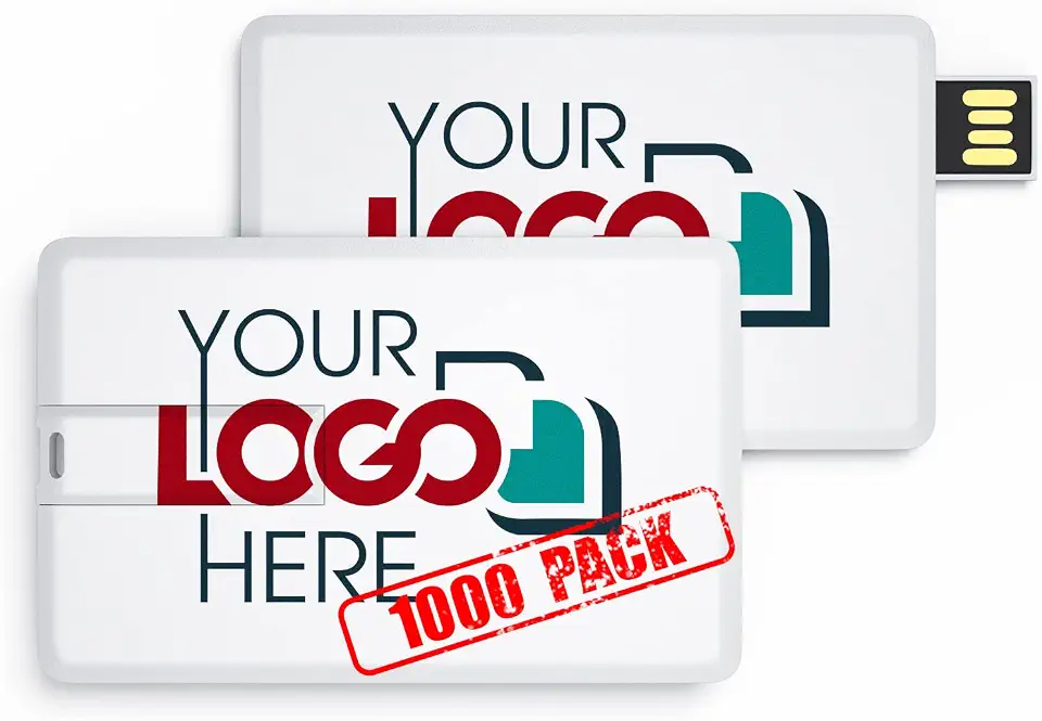 Custom Credit Card USB Flash Drive 64GB Imprinted with Your Logo - as Promotional Gift - B082M8L9NK