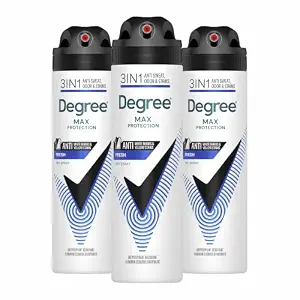 Degree Men Antiperspirant Spray Black + White 3 Count Protects from Deodorant Stains Instantly Dry - B08VY41ZL5