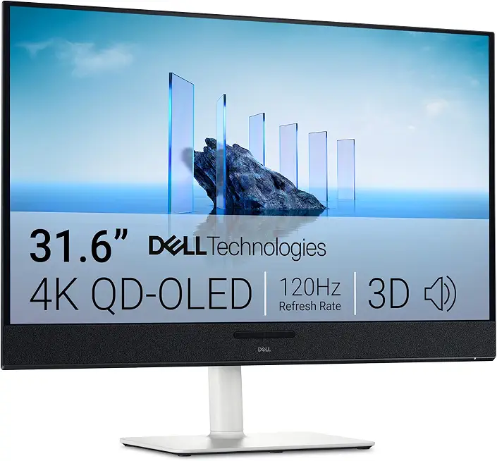 Dell 32 Plus 4K QD-OLED Monitor S3225QC - 31.6-inch (3840 x 2160) 120Hz 0.03ms Display, - B0FB46P6F6