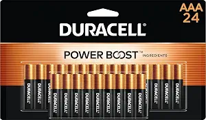 Duracell Coppertop AAA Batteries, 24 Count, 12-Year Shelf Life - B004K95PBQ
