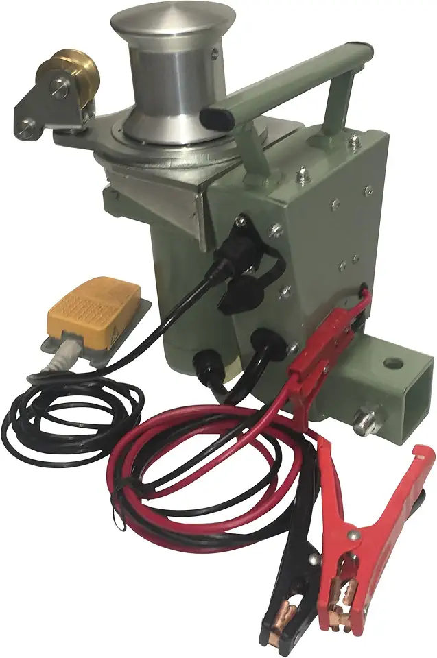 Endurance Marine Tugger 2 Portable 12 Volt DC Capstan Winch - with Moving Fairlead, 2000-Lb. - B07QFBM3XH