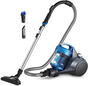 Eureka Whirlwind Bagless Canister Cleaner NEN110A Lightweight Corded Vacuum for Carpets and Hard Floors, Blue - B07GB4S9H5