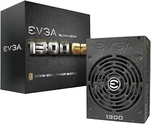EVGA SuperNOVA 1300 G2 80+ GOLD, 1300W Fully Modular NVIDIA SLI and Crossfire Ready 10 - B00COIZTZM
