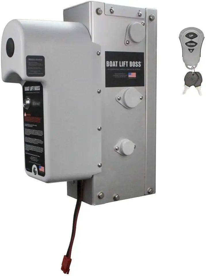 Extreme Max 3006.4586 Boat Lift Boss Integrated Winch with Remote Control Key Fob - 12/24V, - B07T2F2HN5