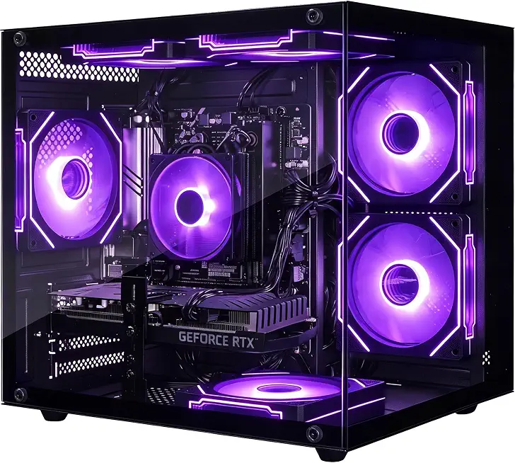 Gaming PC, GeForce RTX 3060 Ti 8GB, Ryzen 5 5500 High Performance - B0HG11D2D2
