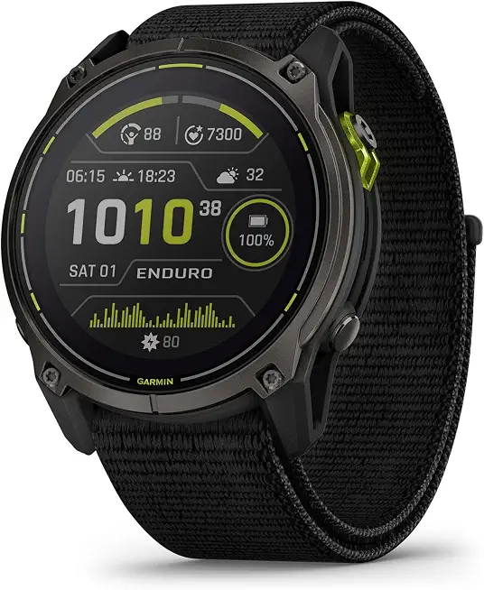 Garmin Enduro™ 3, Solar, 51 mm, Sapphire, Black UltraFit Nylon Strap - B0DD5N9G17