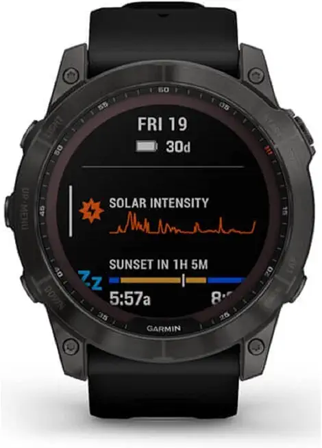 Garmin Fenix 7X Sapphire Solar, Larger Adventure smartwatch, with Solar Charging Capabilities, Rugged Outdoor Watch - B09NML711L
